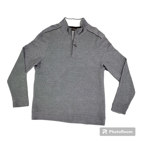 Tasso Elba SPA Mens LG Gray Pullover 100% Cotton EUC Golf Basic Preppy Timeless - Picture 1 of 11